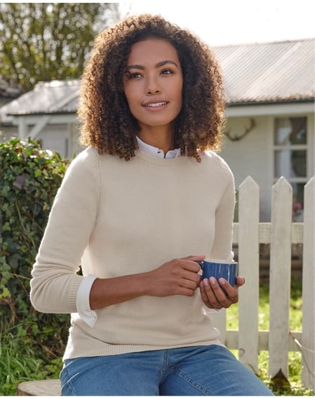 Womens Lambswool Crew