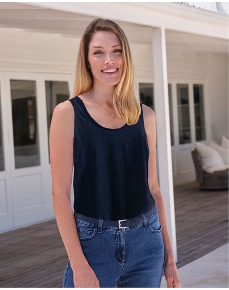 Luxury Linen Jersey Vest