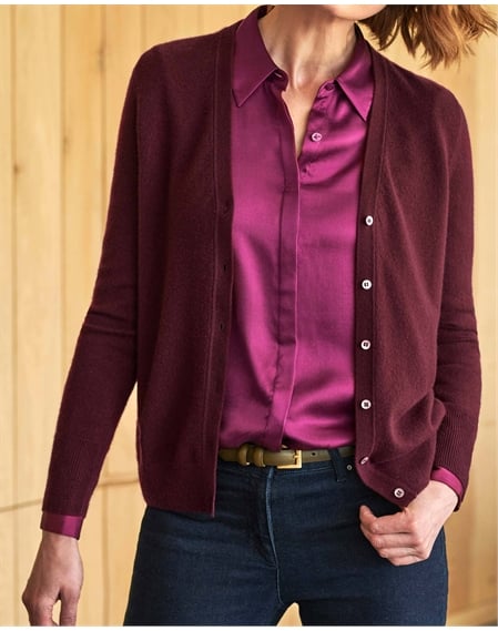 Cashmere V Neck Cardigan