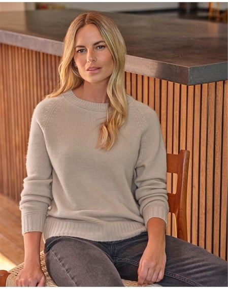 Cashmere Lofty Raglan Sleeve Sweater