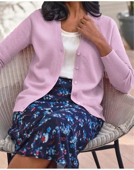 Cashmere V Neck Cardigan