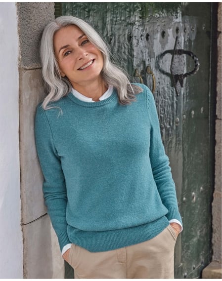 Womens Lambswool Crew