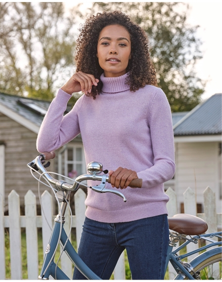 Womens Lambswool Polo