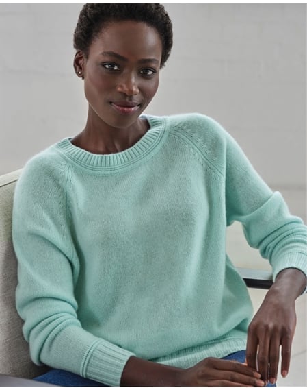 Cashmere Lofty Raglan Sleeve Jumper