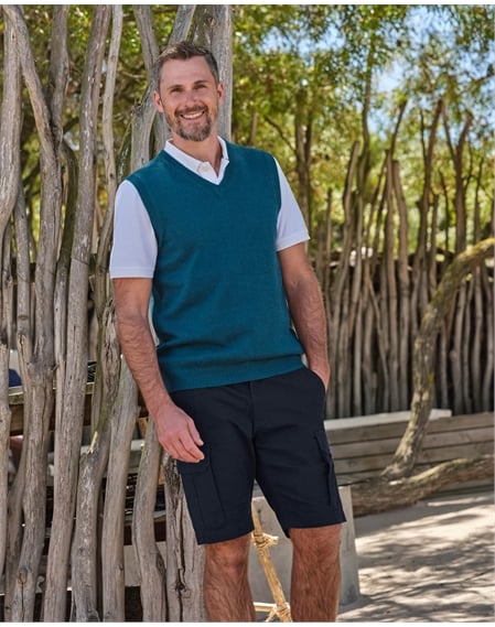 Essential Cotton V Neck Vest