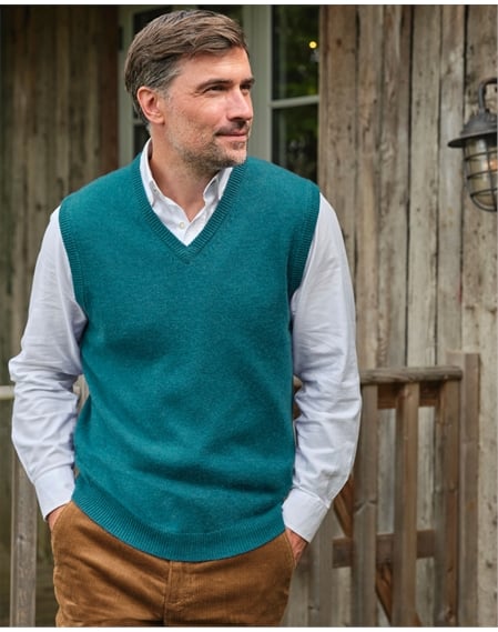 Mens Classic Lambswool Vest