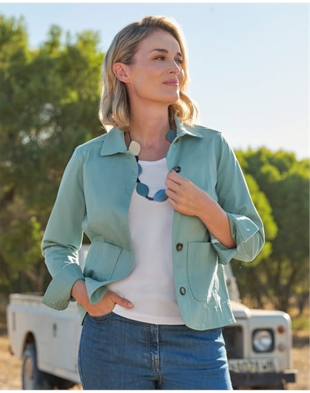 Collared Cotton Jacket