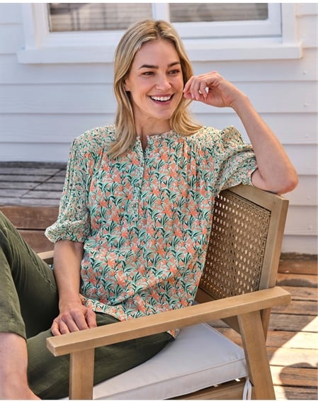 Frill Collar Popover Top