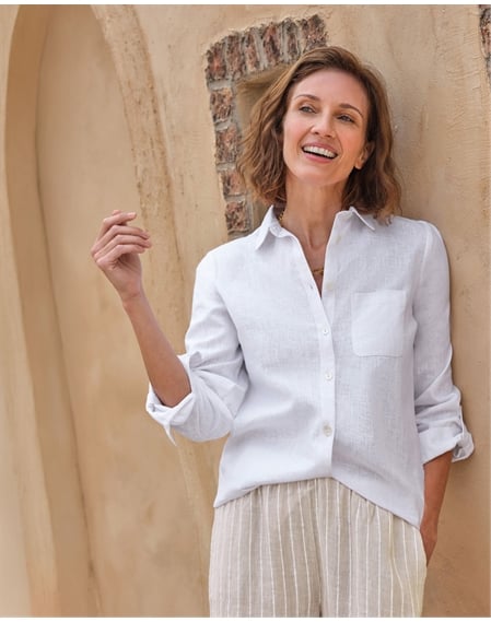 Classic Linen Blend Shirt