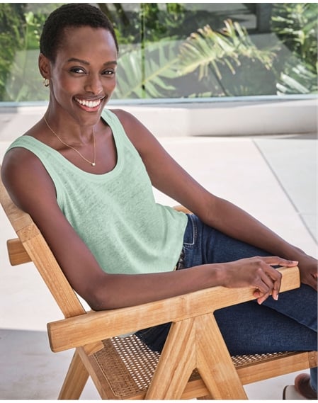 Luxury Linen Jersey Vest
