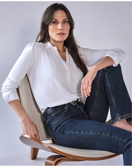 Viscose Jersey V Neck Shirt