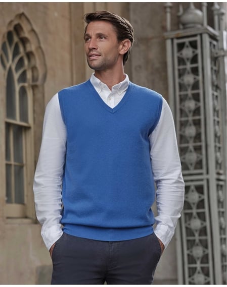 Mens Cashmere Slipover