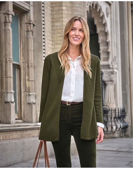 Gassato Lightweight Cashmere Swing Cardigan