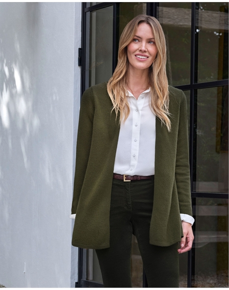 Gassato Lightweight Cashmere Swing Cardigan
