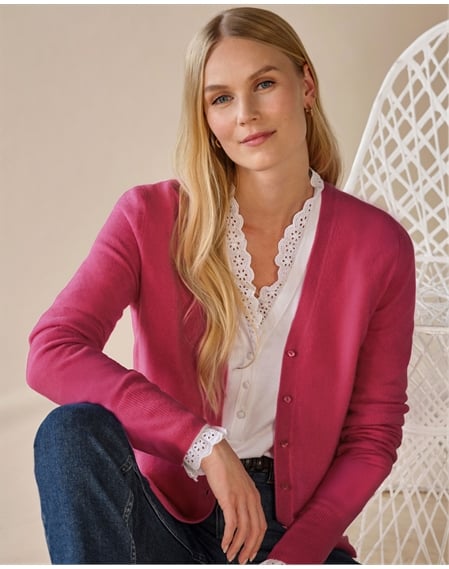 Cashmere V Neck Cardigan