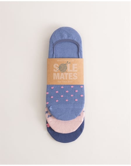 Womens Bamboo Footsie 3 Pack