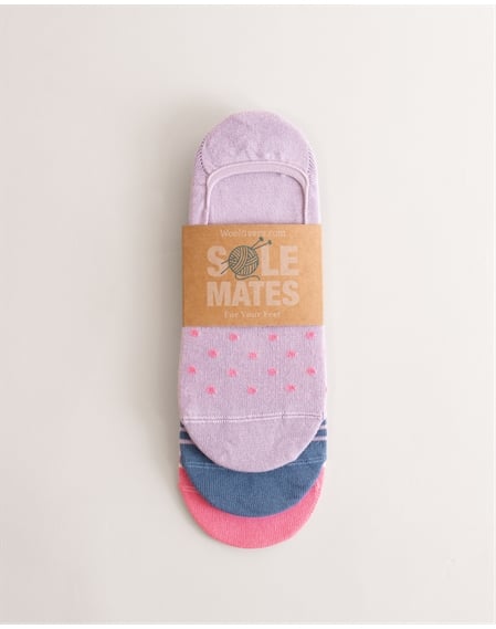 Womens Bamboo Footsie 3 Pack