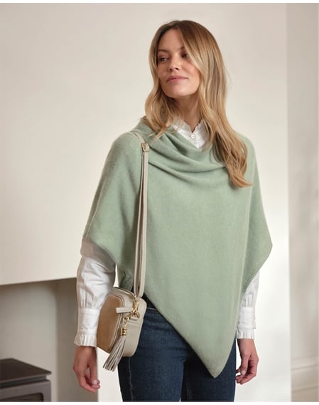 Organic Cashmere Gassato Poncho
