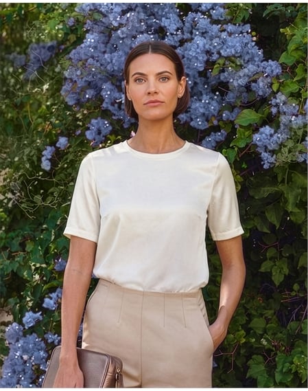 Silk Front T Shirt