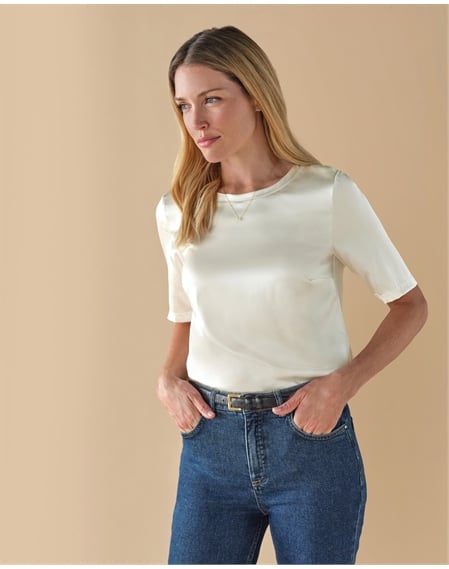 Silk Front T Shirt