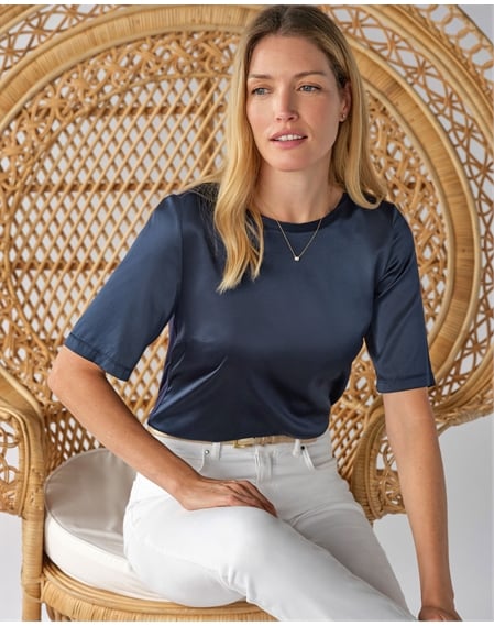 Silk Front T Shirt