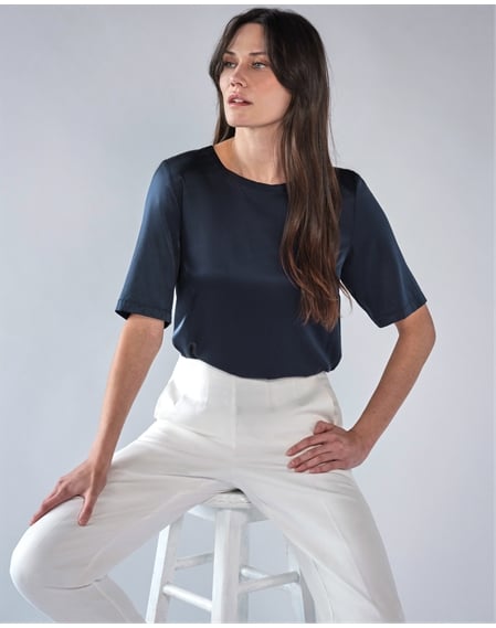 Silk Front T Shirt