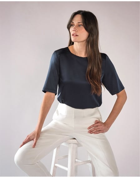 Silk Front T Shirt