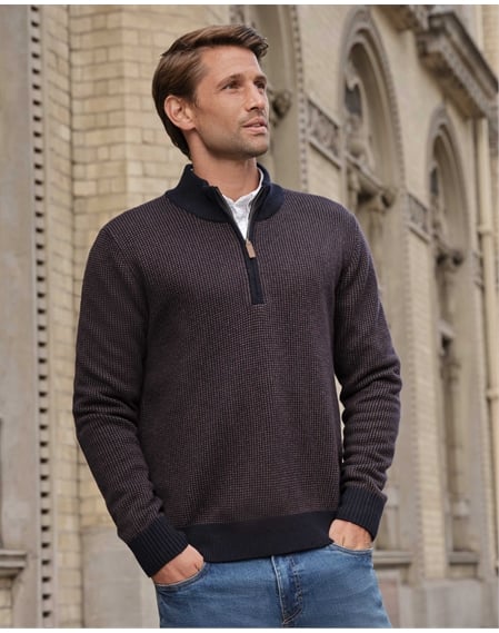 Birdseye 1/2 Zip Sweater