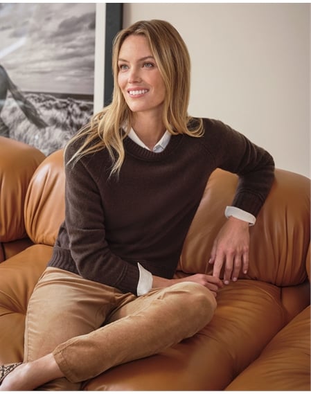 Cashmere Lofty Raglan Sleeve Jumper