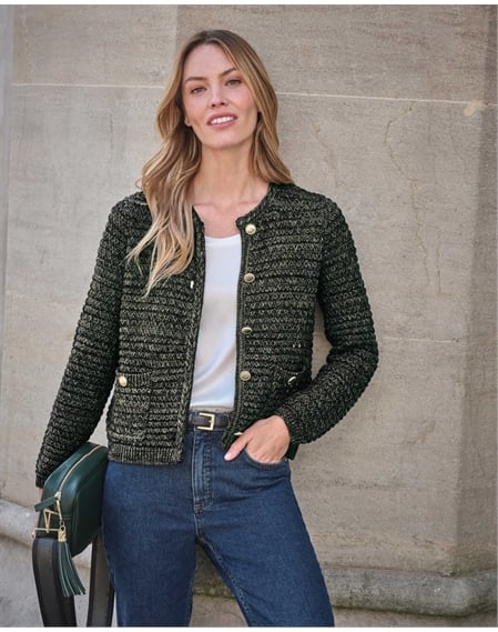 Cotton Metallic Blend Jacket