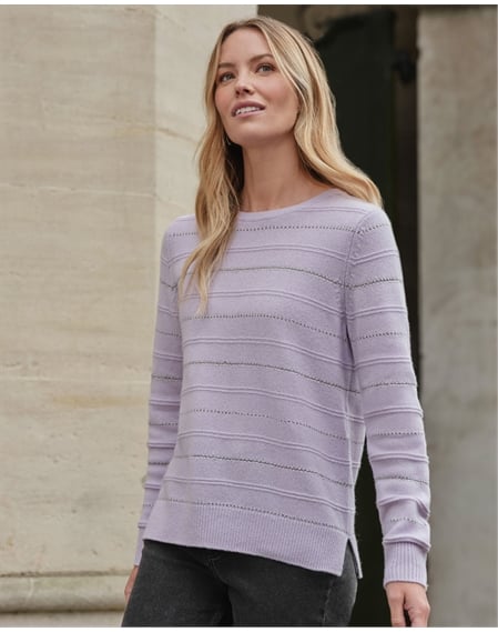 Lofty/Metallic Stripe Sweater