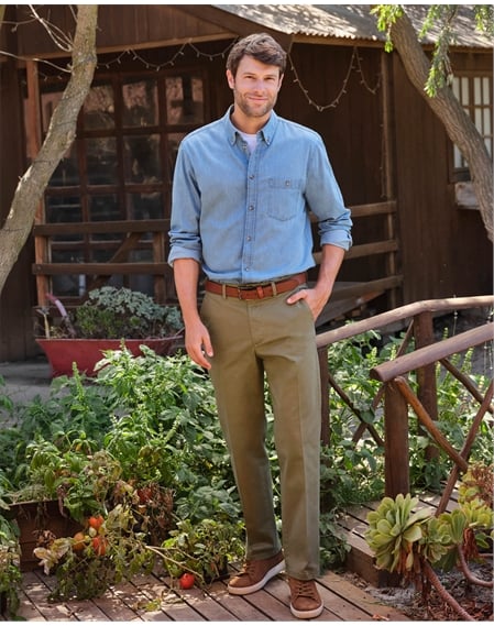 Leo Cotton Stretch Chino