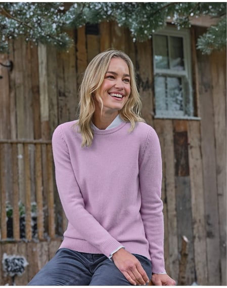 Womens Lambswool Crew