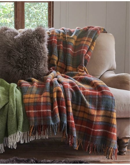 Traditional Pure Wool Throw