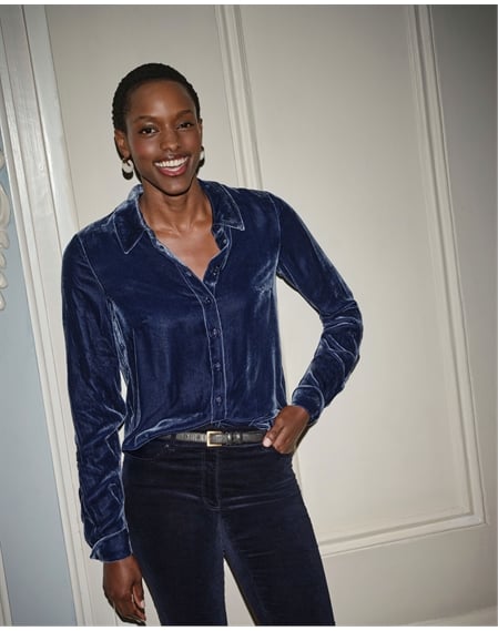 Velvet Silk Shirt