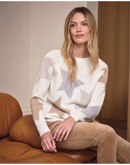 Cashmere Lofty Star Sweater