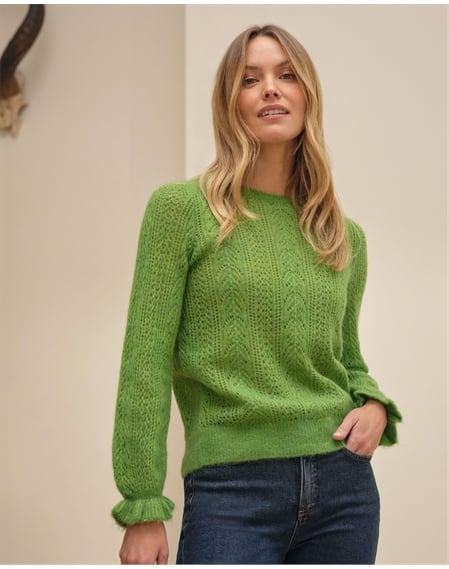 Alpaca Wool Lacy Sweater