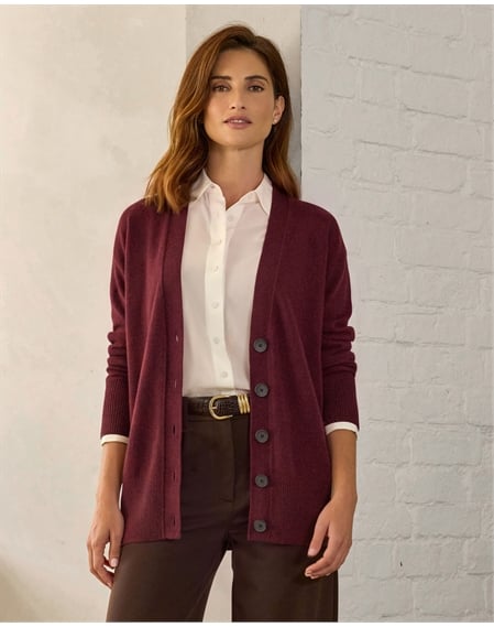 Pure Cashmere Boyfriend Cardigan