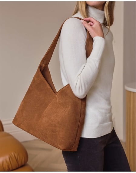 Suede Hobo Bag