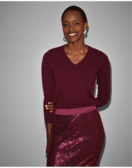 Cashmere V Neck Sweater