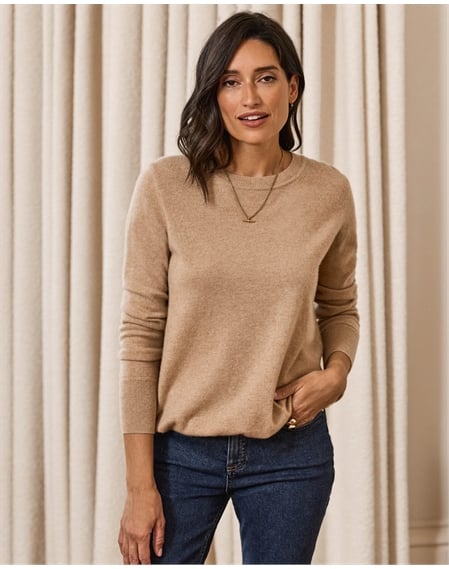 Womens Cashmere Boyfriend Sweater