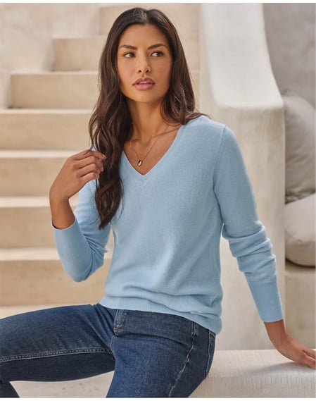 Cashmere V Neck Sweater