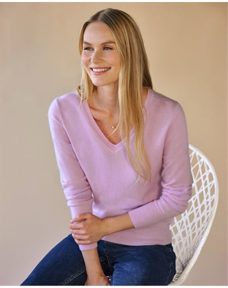 Cashmere V Neck Sweater