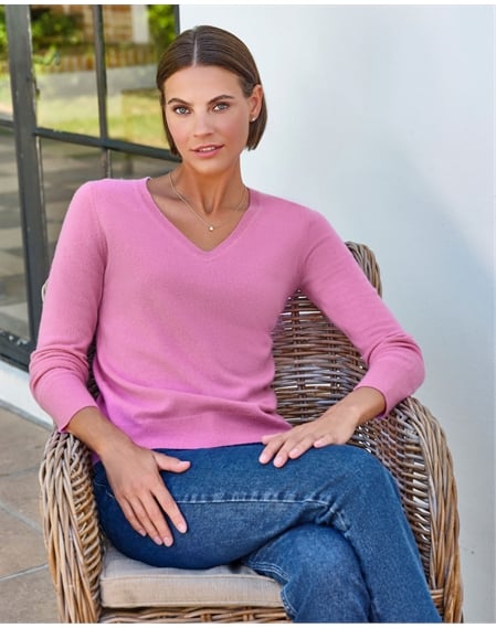 Cashmere V Neck Sweater