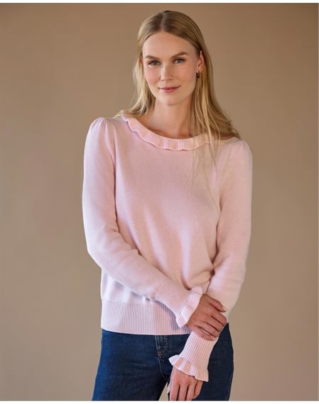 Cashmere Frill Sweater