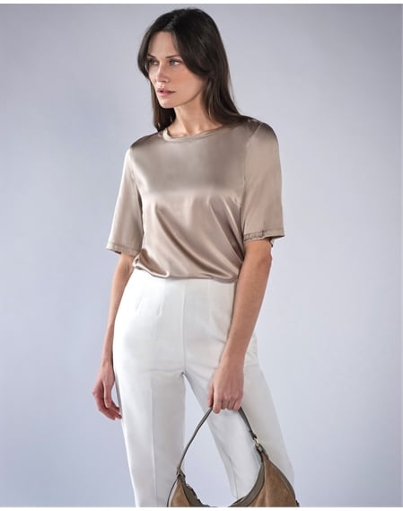 Silk Front T Shirt