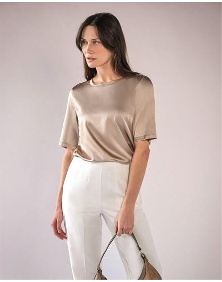 Silk Front T Shirt