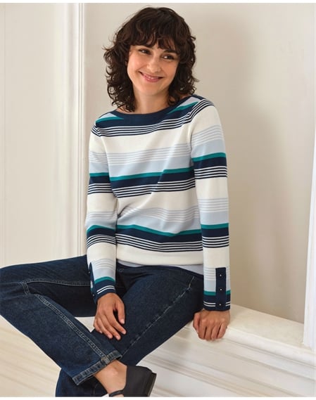 Cotton Wool Stripe Sweater