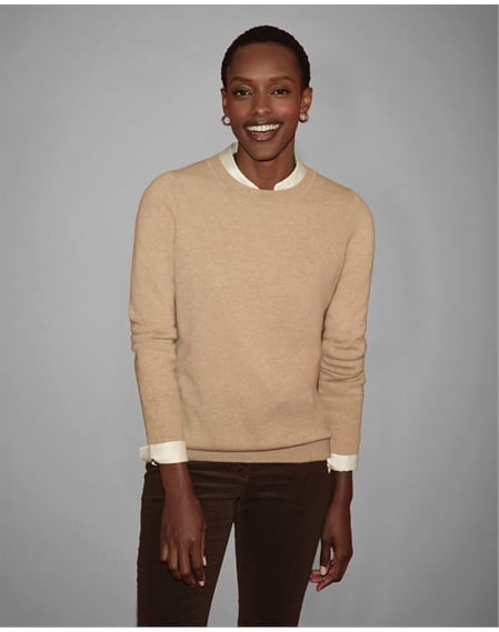 Womens Cashmere Boyfriend Sweater