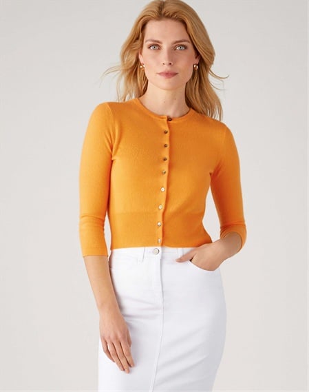 Cashmere Cropped Cardigan